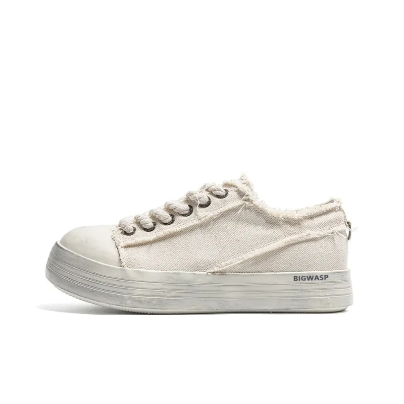 BIGWASP Abrasion Resistant Shock Absorbers Low Top Canvas Shoes Unisex-6