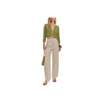 REFORMATION Croissant Cropped Cardigan Knitwear Women's