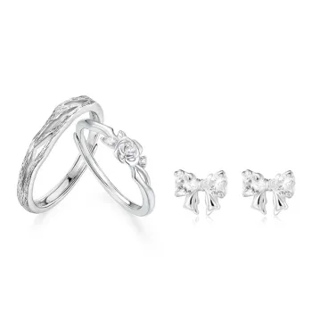 TRUE ME Alloy Stud Earrings Unisex