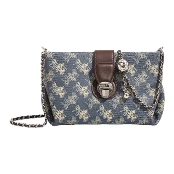 PESASRIE PVC Crossbody Bag, Shoulder Bag Regular Women's Blue