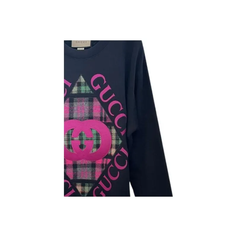 GUCCI Sweatshirt Women's Navy Blue-3