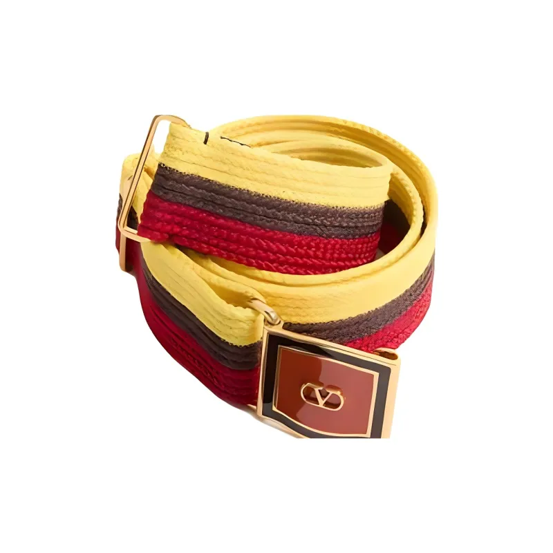 Valentino Fabric Belt Men's Multicolor Width 4CM-1