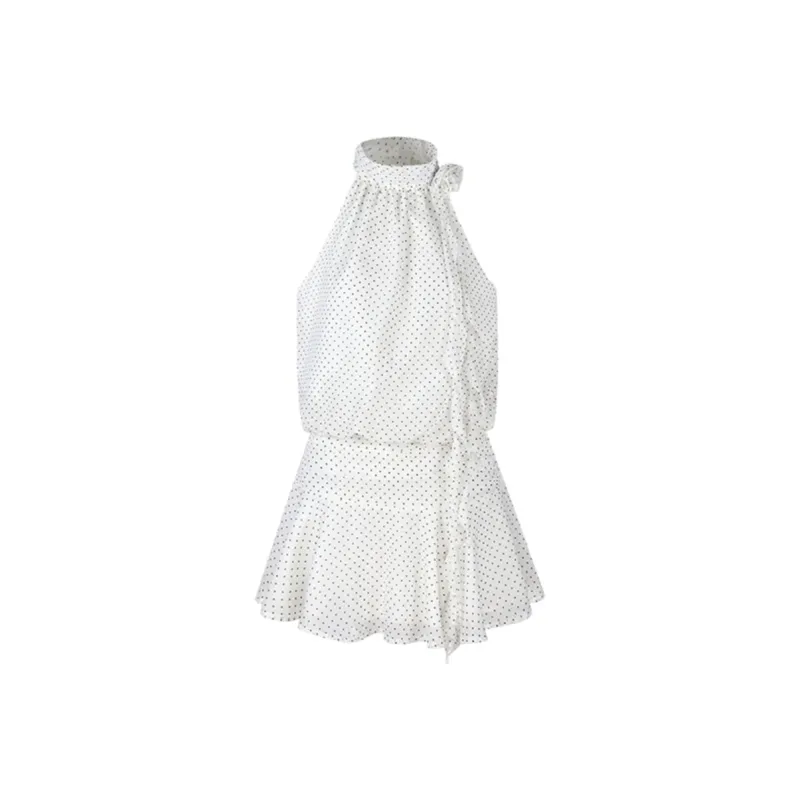 SNZX Slip Dresses Women's White Dress-0