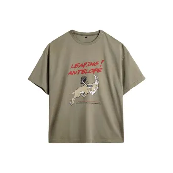 MADEN T Shirts Men Light Green