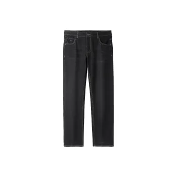 HLA Jeans Men Black Denim Gradient Dark 2D