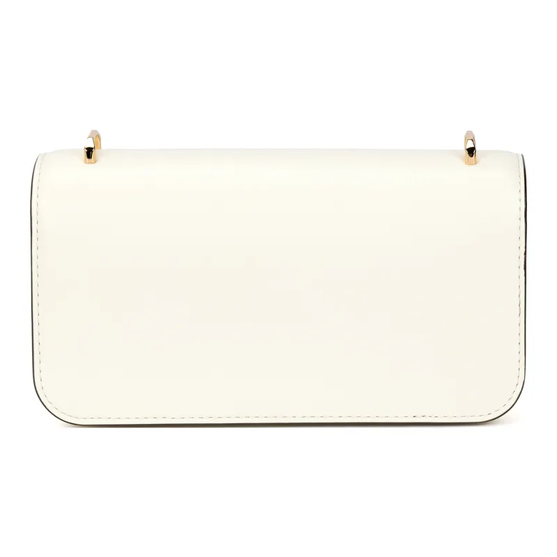 TORY BURCH Eleanor Cow Leather Shoulder Bag Small Size Women's Warm White-2