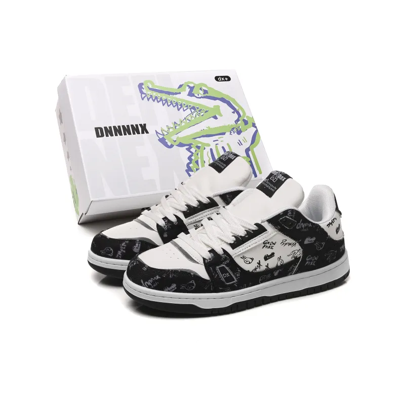 Dnnnn Cushioning, Breathable, Height Increasing Low Top Skateboard Shoes Unisex-1