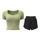 [Short-Sleeved Set]Cardamom Green+Starburst Black