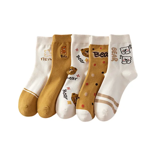 ALPLUME Mid Calf Socks Unisex 5 Pack-14