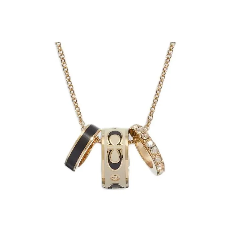 COACH Metal Necklaces Women's Gold-4