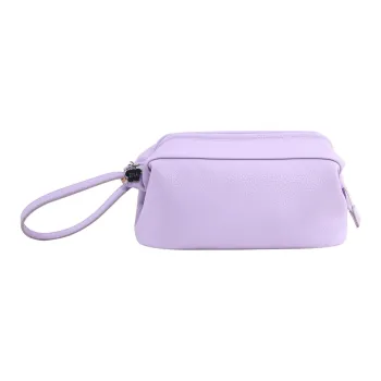 Tong Tong Rabbit PU Makeup Bag Women's Taro Purple
