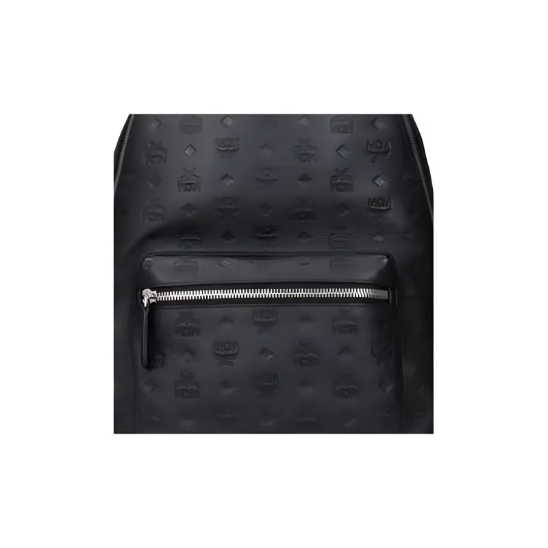 MCM Leather Backpack Men's Black-4