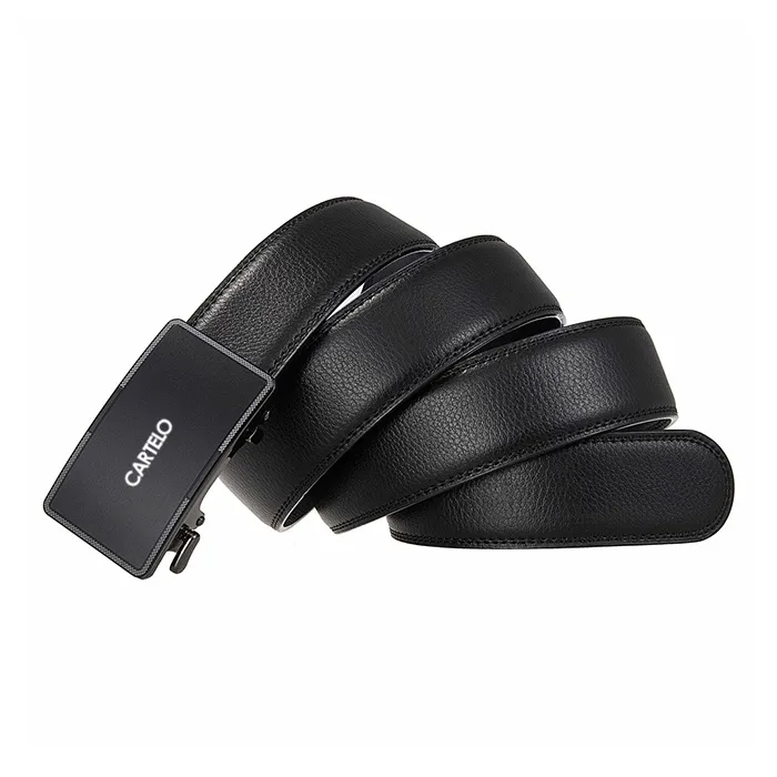 CARTELO Cow Leather Belts Men's 3.5cm-2