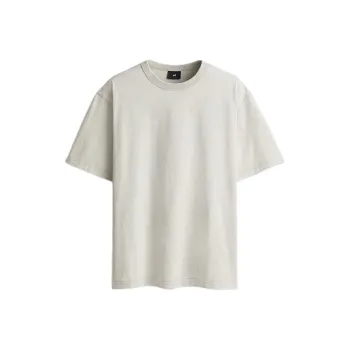 H&M T Shirts Men Light Gray