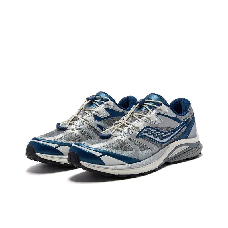 Saucony Kinvara 4 Abrasion Resistant Low Top Running Shoes Unisex Gray Blue-2