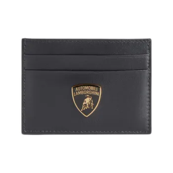 Balenciaga Automobili Lamborghini Collaboration Calfskin Card Holder Men's Black