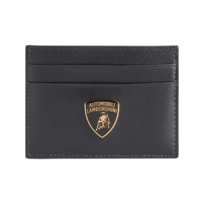 Balenciaga Automobili Lamborghini Collaboration Calfskin Card Holder Men's Black-0