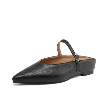 VANDEELEN Rubber Sole Closed Toe Slippers Women's