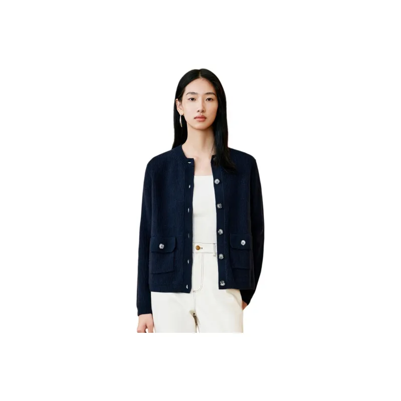 INSUN Cashmere Sweaters Women's Navy Blue-0