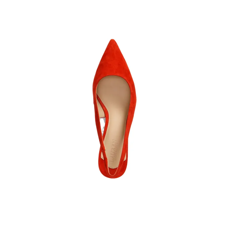 LAUREN RALPH LAUREN Lolah II Slim Heel High Heels 5cm Women's Red-3