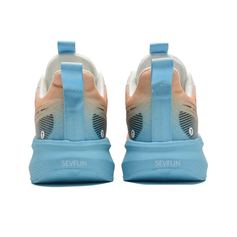 7 SEVFUN Low Top Running Shoes Unisex Yellow With Wave Base-16