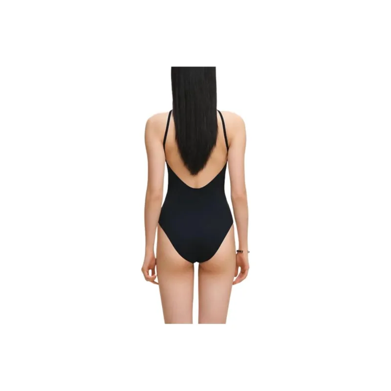 HERMES One piece Swimsuit Women's Blue Black-2