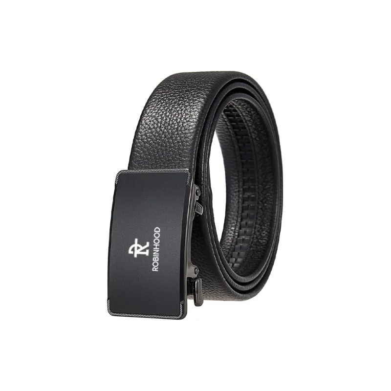 ROBINHOOD Top Grain Cow Leather Belts Men's 3.5cm-0