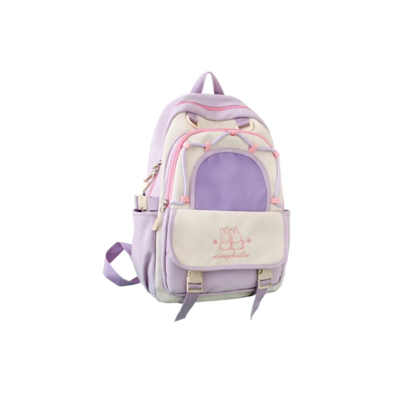 Vack Nylon Backpack Unisex Multicolor-5