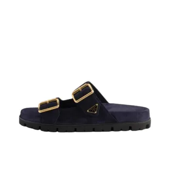 PRADA Slide Slippers Women's Blue