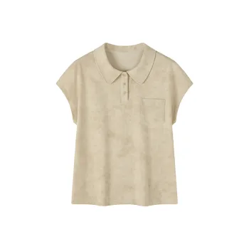 Mo Han Yi Mei T Shirts Women's Beige Apricot