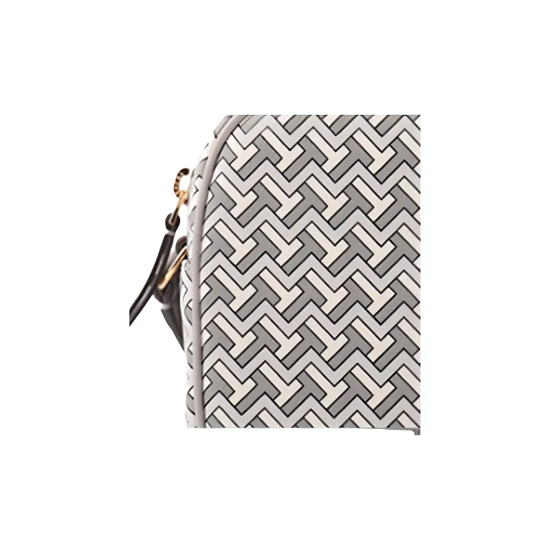 TORY BURCH T Zag Leather Shoulder Bag, Crossbody Bag Women's Gray-1