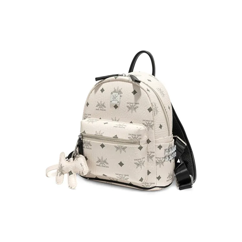 CLEVER& KETCH PU Small Backpack Medium Size Women's Black/Brown-1