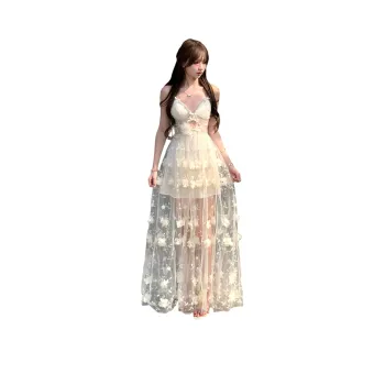 COVER TIME Slip Dresses Women's Apricot