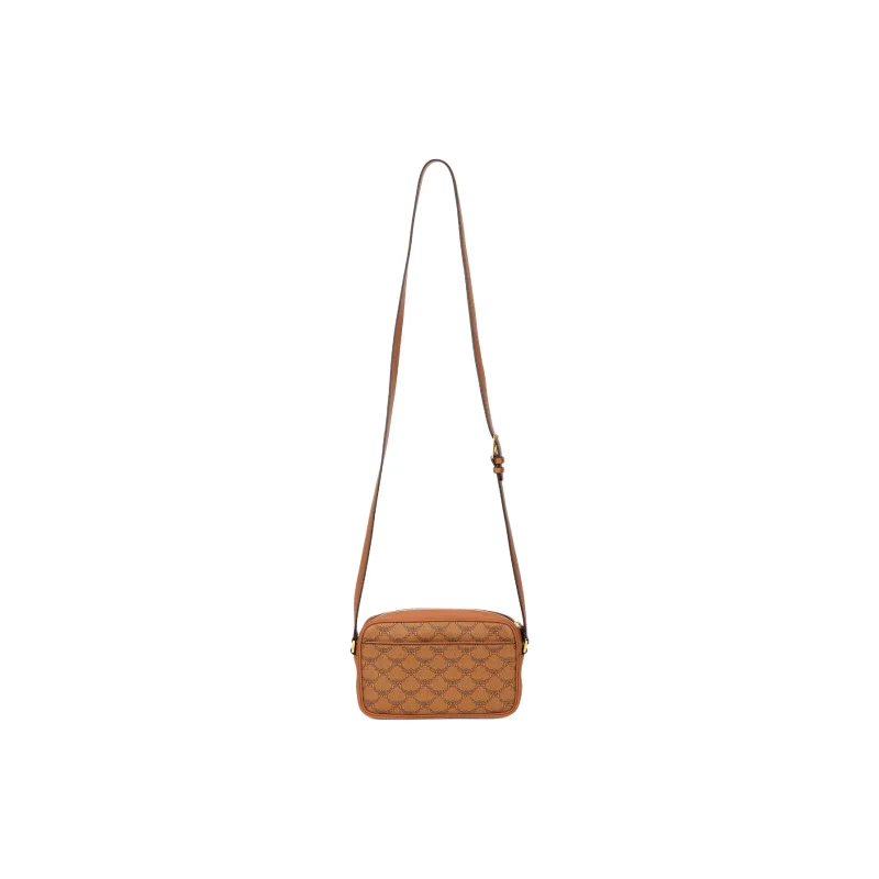 MCM Canvas With Leather Crossbody Bag, Shoulder Bag Trumpets Unisex Cognac-2