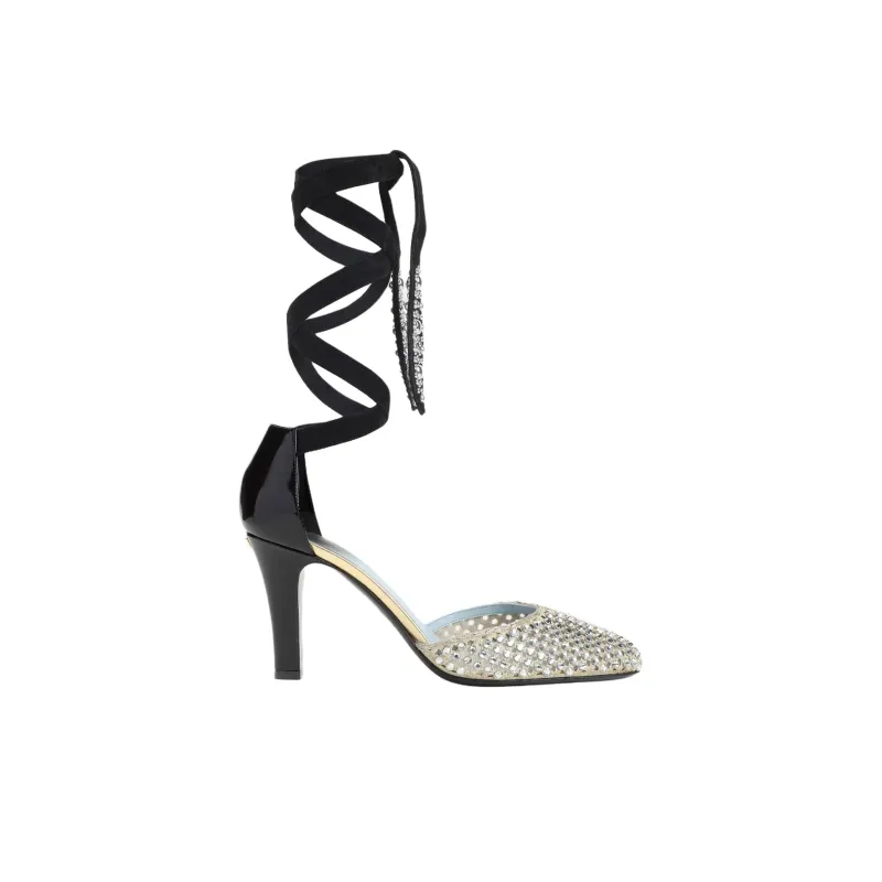 Valentino GARAVANI Slim Heel High Heels 8.5cm Women's Black-1