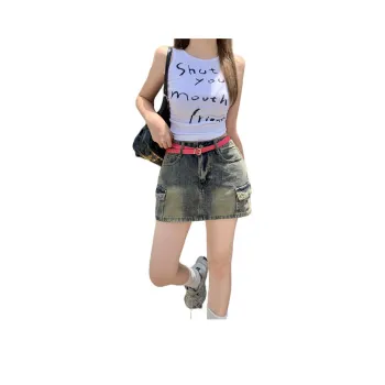 ZAZN Denim Short Skirts Women's