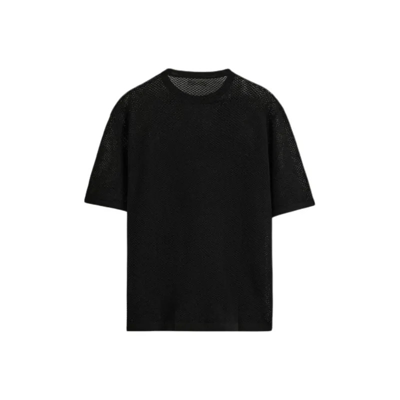 ZARA T Shirts Men Black-1