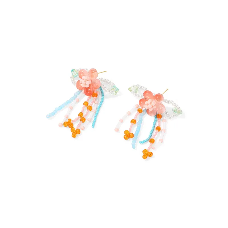 DODOGOGO Alloy S925 Sterling Silver Stud, Glass Earrings Women's-3
