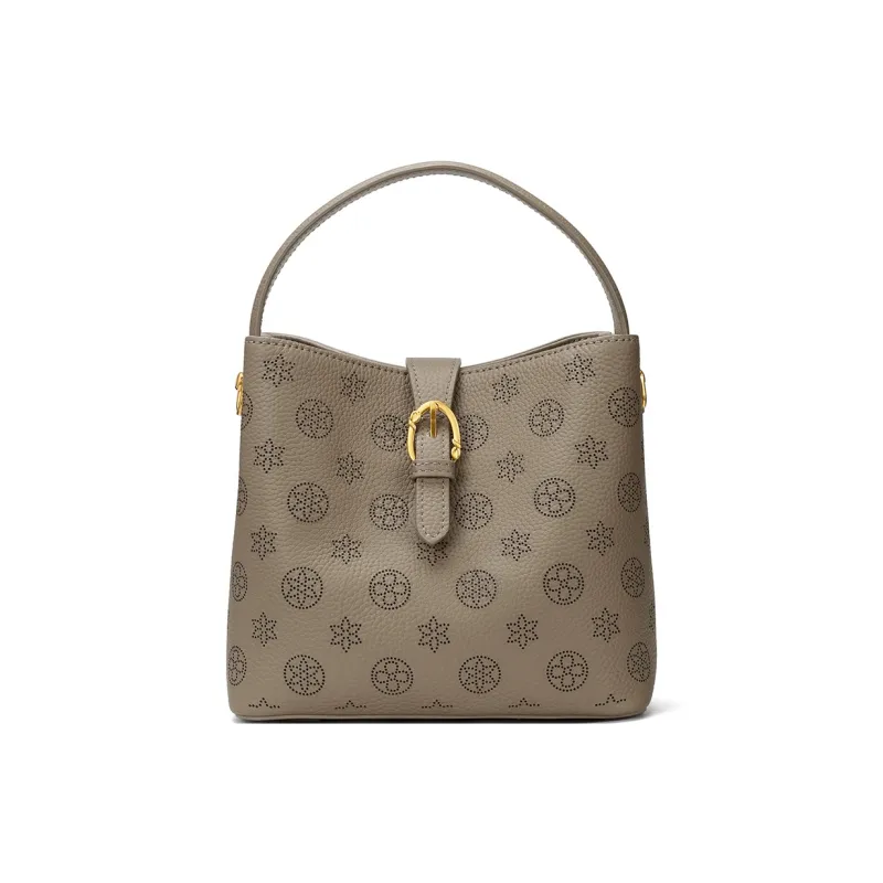 ROBERTA DI CAMERINO Cow Leather Shoulder Bag, Crossbody Bag, Handbag Women's Elephant Gray-0