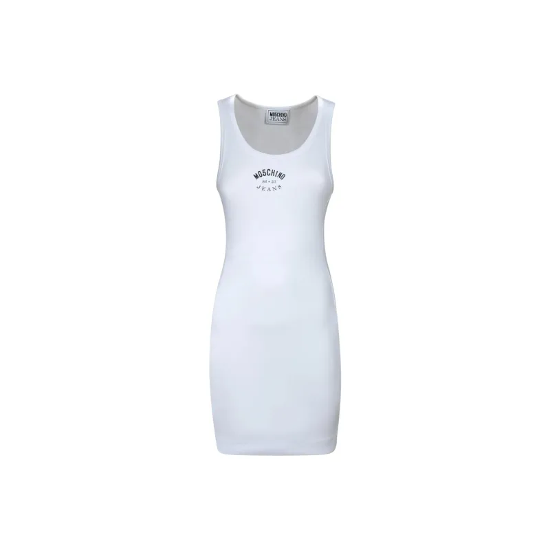 MOSCHINO Sleeveless Dress Women's White-0