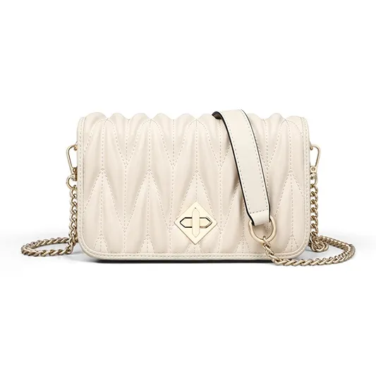 MILLIE'S Cow Leather Underarm Shoulder Bag, Crossbody Bag Regular Women's Ecru-3