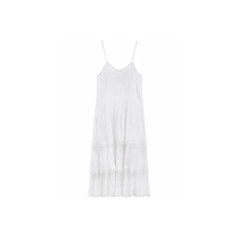 MISS VIGOR Slip Dresses Women's White-0