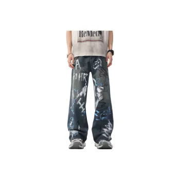 NVRFRGT Jeans Unisex Vintage Blue