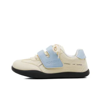 HUANQIU Slip Resistant, Abrasion Resistant, Lightweight Low Top Casual Shoes Women's Yellow Blue