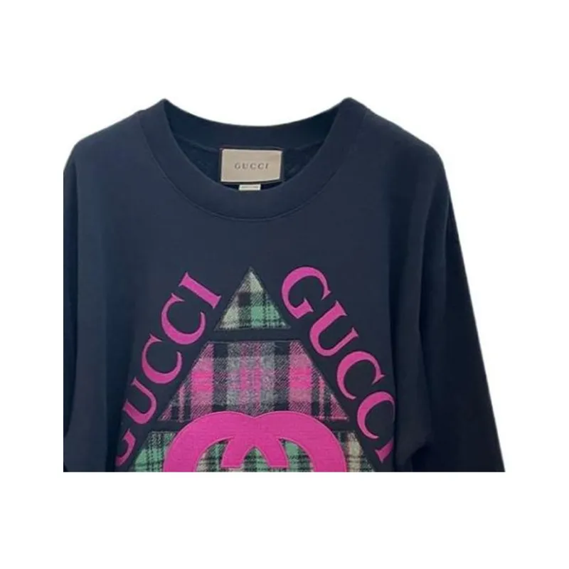GUCCI Sweatshirt Women's Navy Blue-2