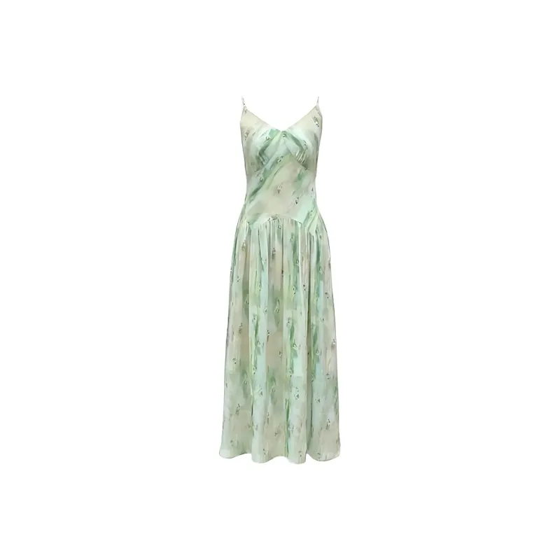 SKYA Slip Dresses Women's Green-0