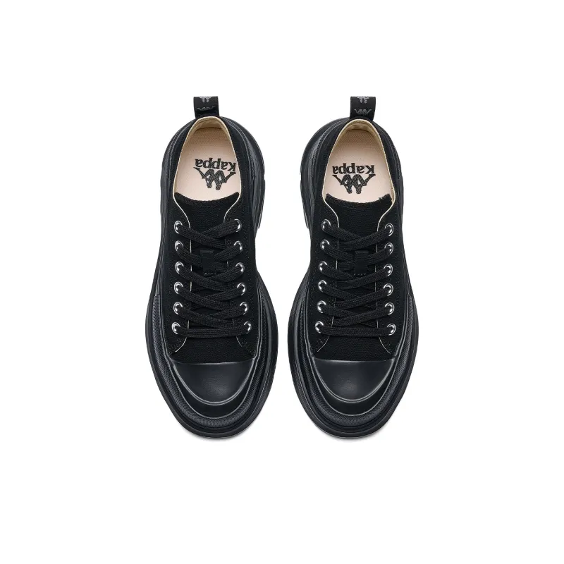 Kappa Back to Back Anti Slip Wear Resistant Low Top Skateboard Shoes Women's Black-3