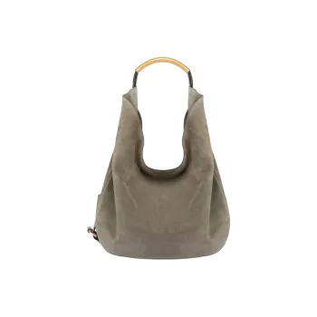 MOSCHINO Calfskin Shoulder Bag Women's Olive Green