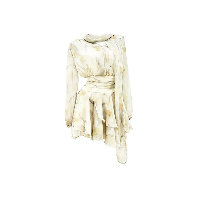 Mu Xiao Xin Long Sleeved Dress Women's-0