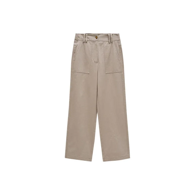 INSUN Cargo Pants Women's Light Khaki-0